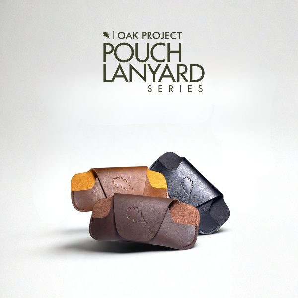 Lanyard Pouch / Case Kacamata Kulit Premium